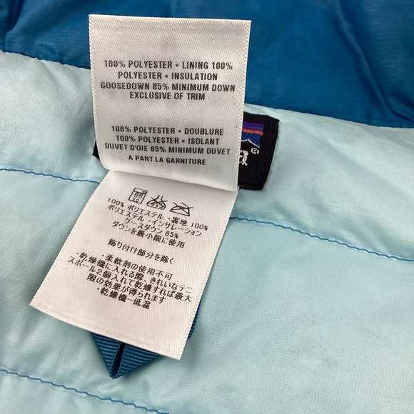 Patagonia Insulated Down sweater jacket 51884 Vessel Blue Medium - Picture 8 of 10